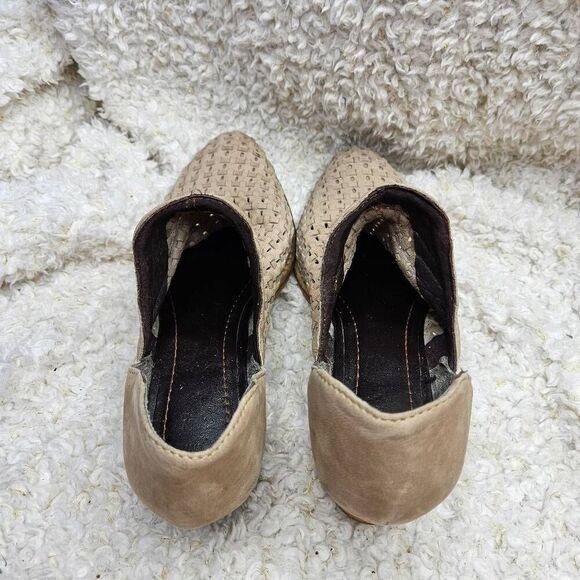 Very Volatile Veracruz Leather Woven Ankle Boots Booties sz 8 - Picture 4 of 8